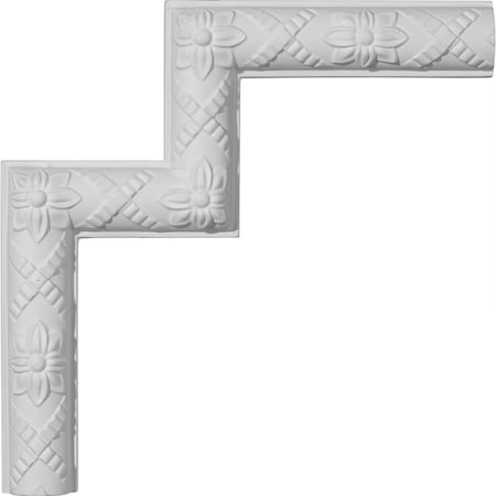 Ekena Millwork 11 1/8"W x 11 1/8"H Sellek Panel Moulding Corner (matches moulding PML01X01SK) PML11X11SK